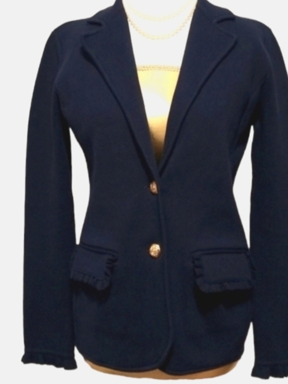 Lauren Ralph Lauren Navy Blazer with Gold Buttons Preppy